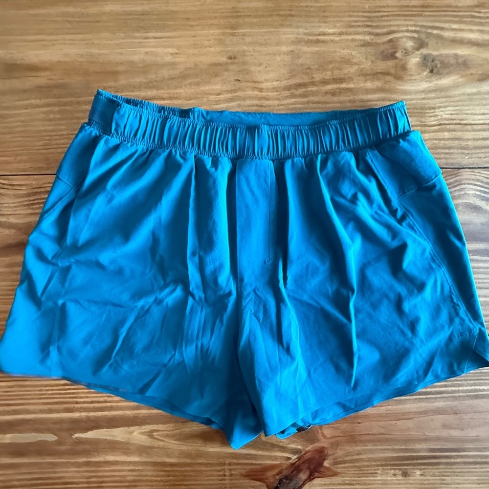 Lululemon Surge Shorts – Teal | 4” Inseam | With Liner | Size L